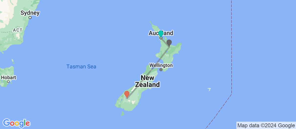 Map of Unveiling New Zealand's Wonders