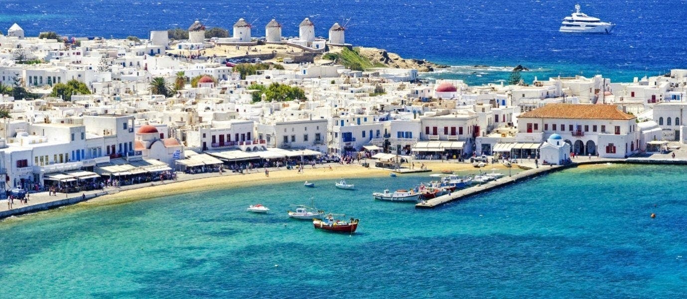 Ancient Ruins, Mykonos & Santorini  