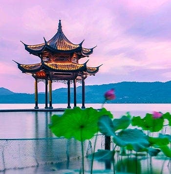 Lagos y canales de la China Oriental