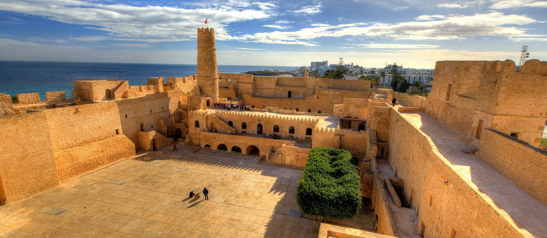 Ruins, desert & the Mediterranean Sea