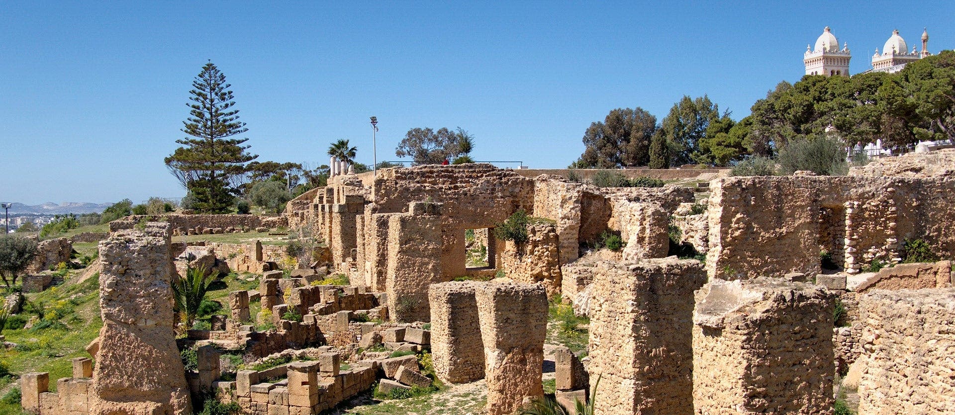 Ruins, desert & the Mediterranean Sea