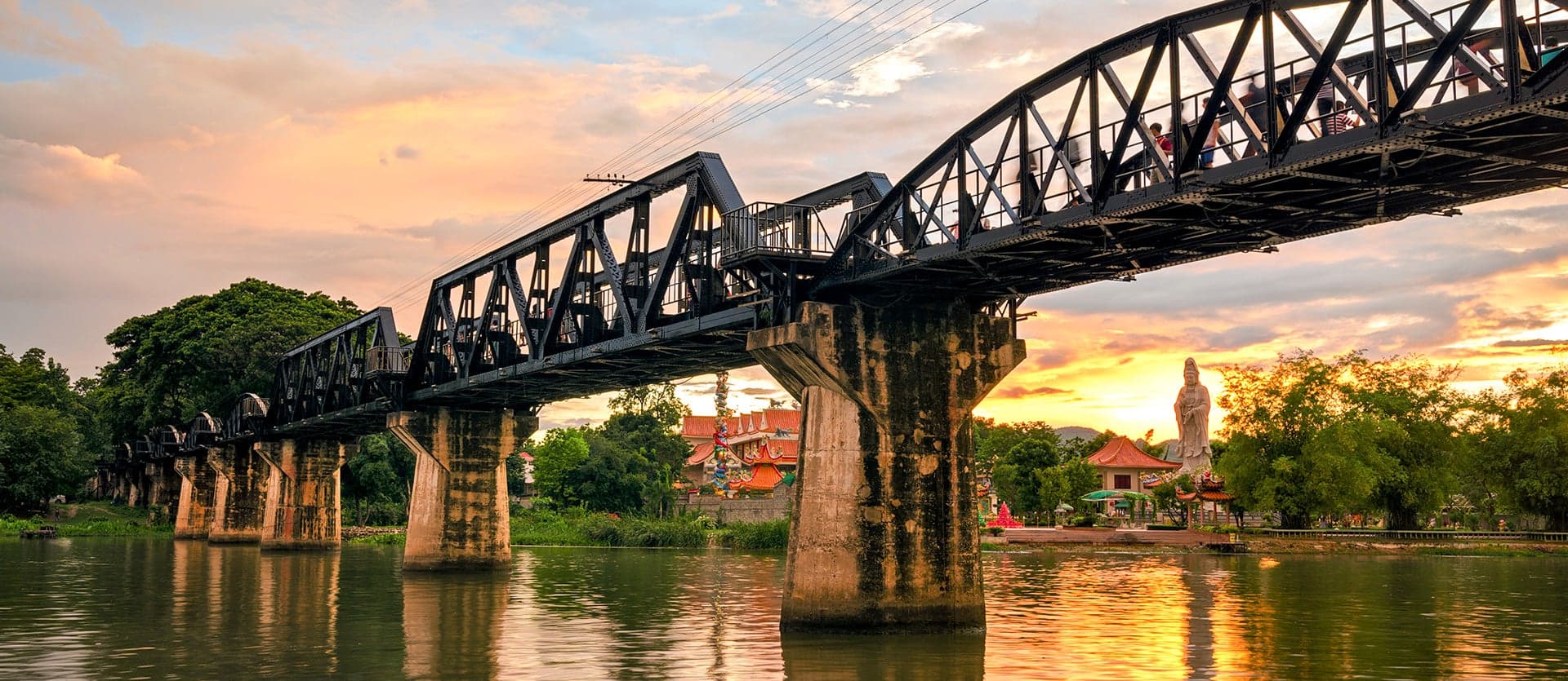 Puente del Ferrocarril de Birmania <span class="iconos separador"></span> Kanchanaburi