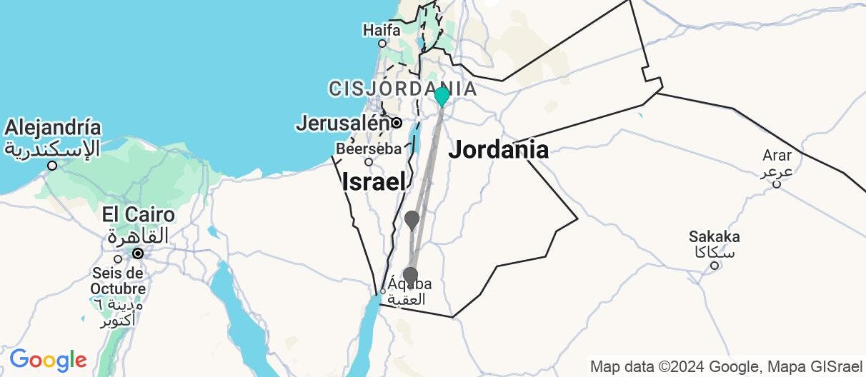 Map of Maravillas del Reino Hachemita