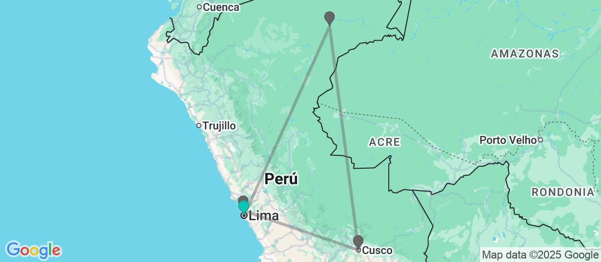 Mapa del viaje