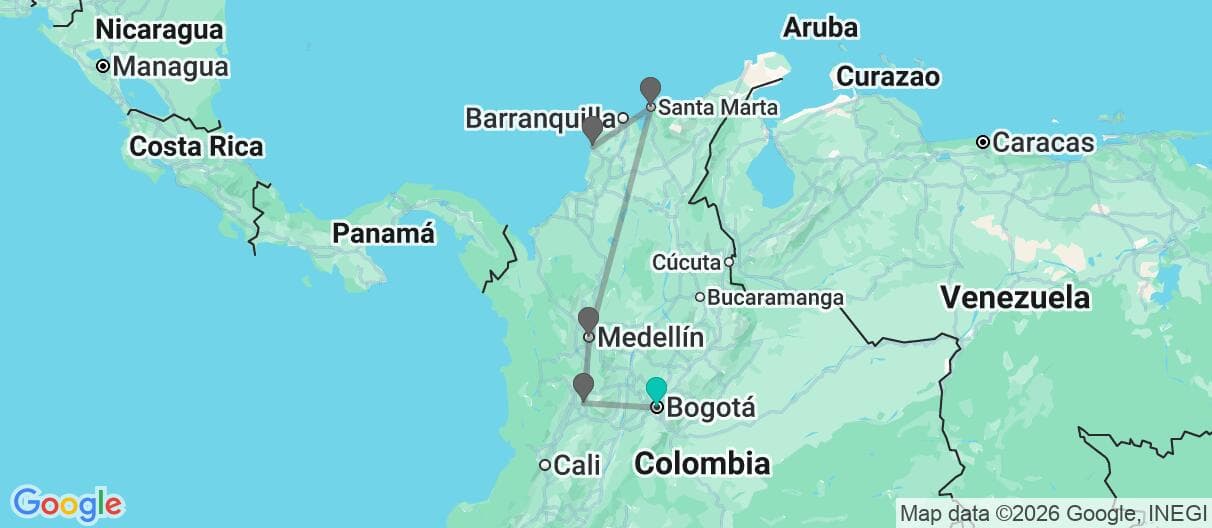 Mapa del viaje