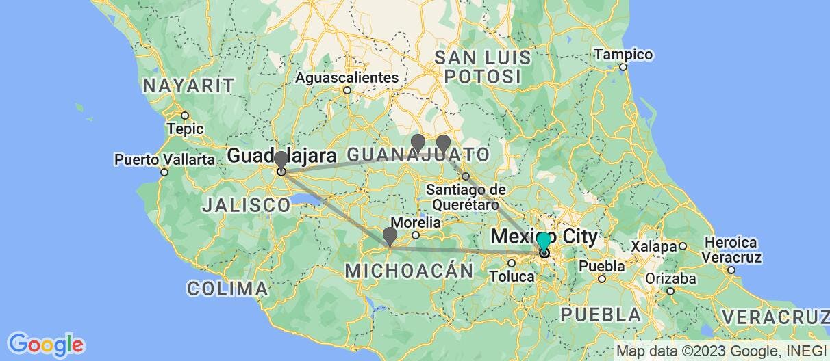 Map of Colonial Charms & Central Highlands