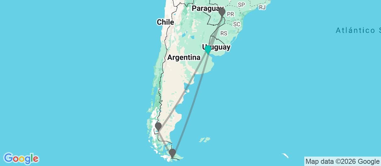 Mapa del viaje
