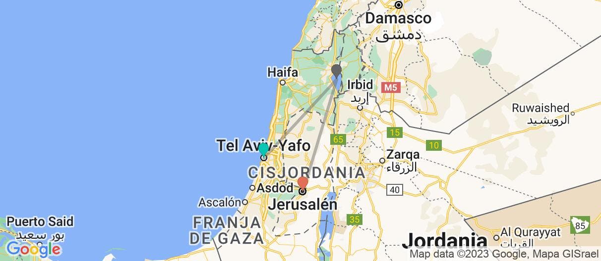 Map of Tierra Santa