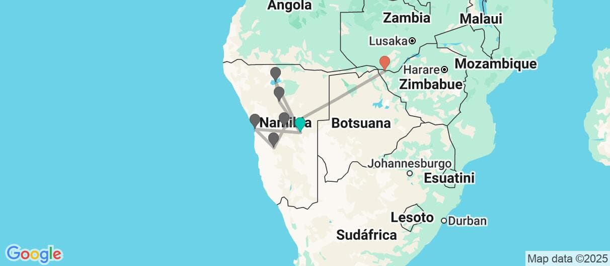 Mapa del viaje