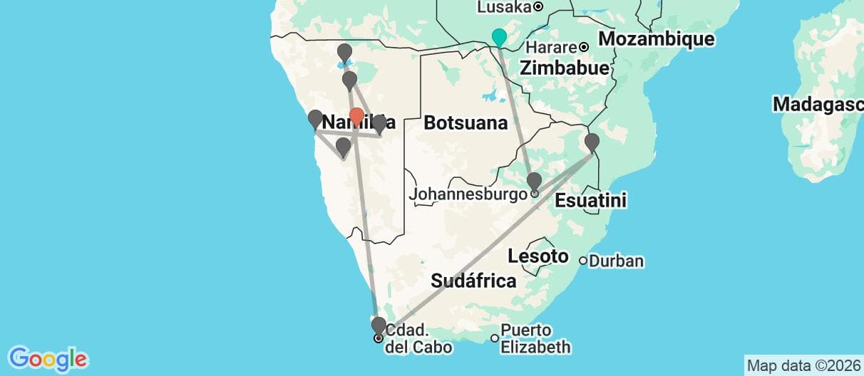 Mapa del viaje