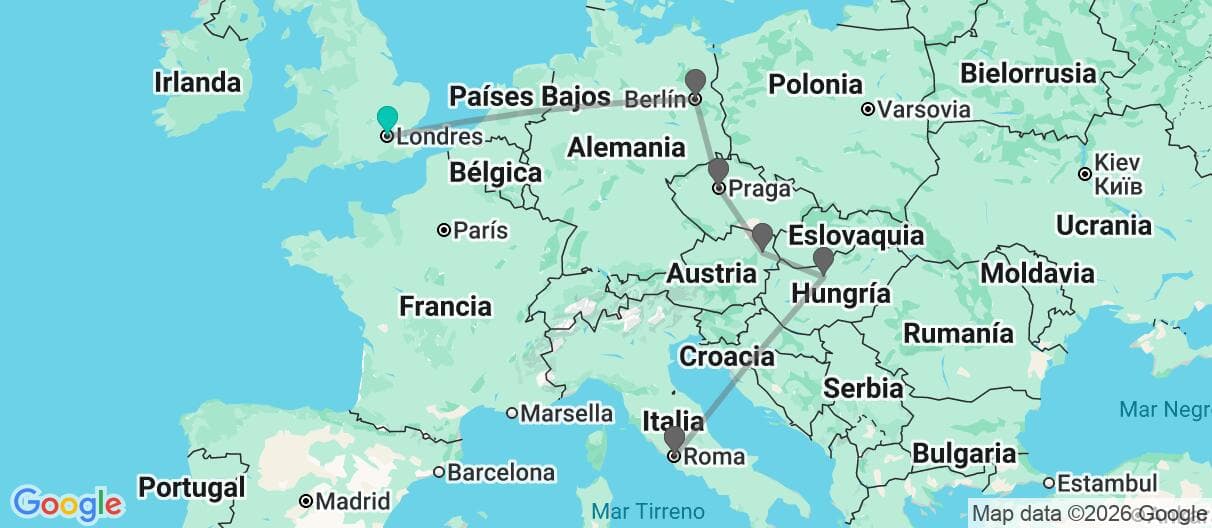 Mapa del viaje