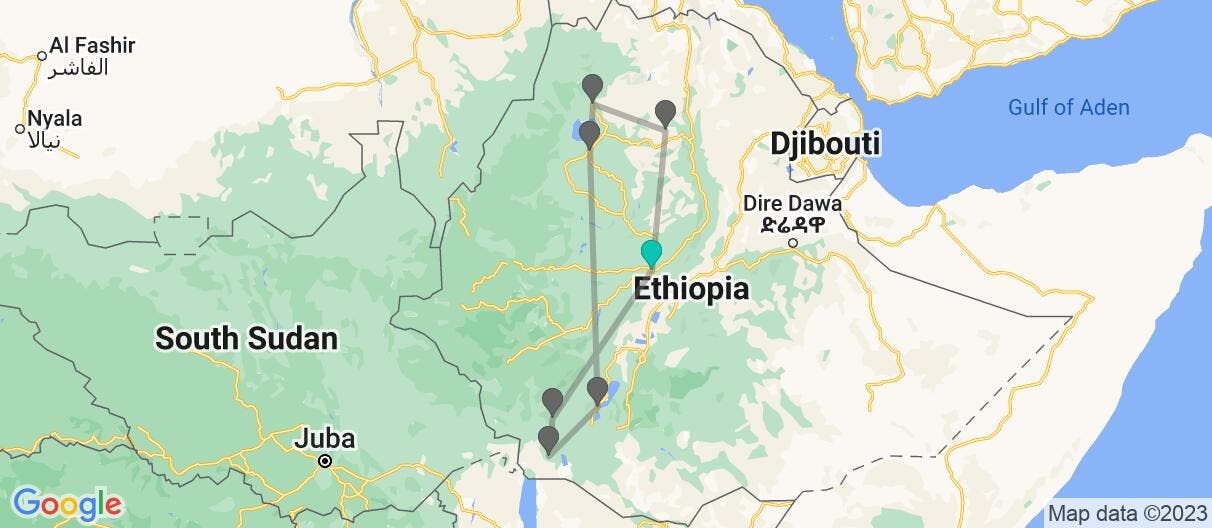 Map of Monolithic Churches & Ancient Tribes
