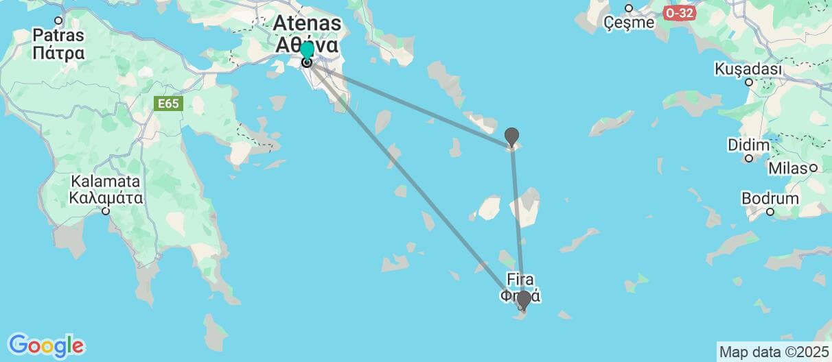 Mapa del viaje