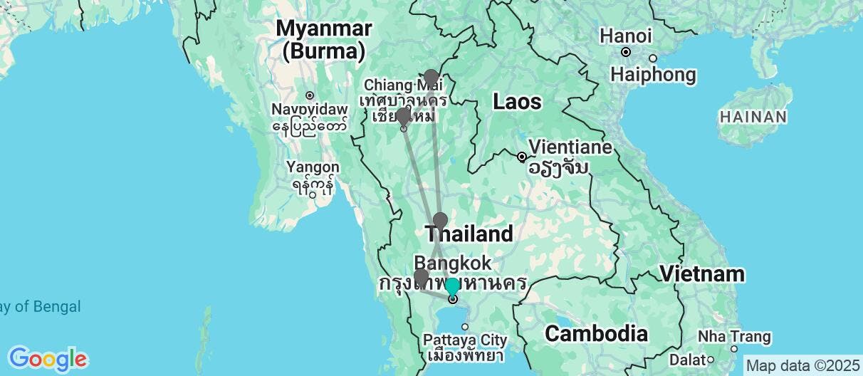 Map of Temples, Traditions & Secrets of Siam