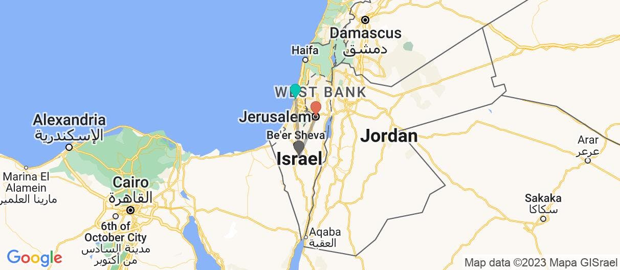 Map of Essentials of the Holy Land