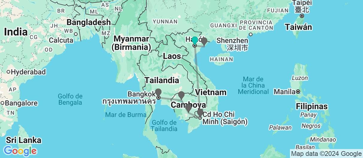 Map of Joyas del sudeste asiático