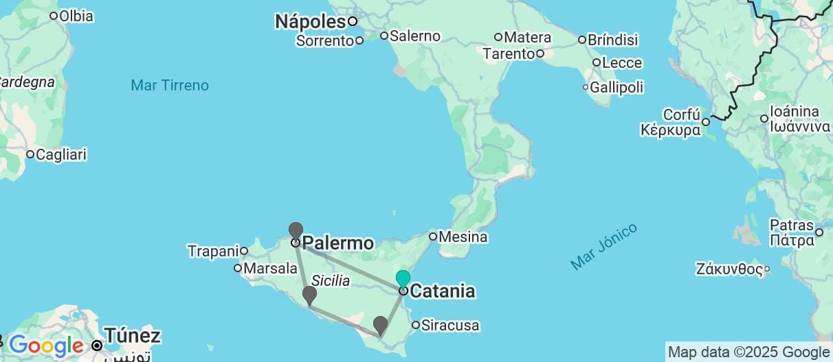 Mapa del viaje