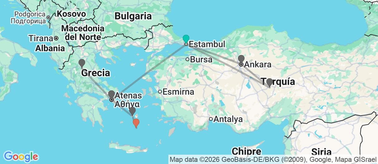 Mapa del viaje