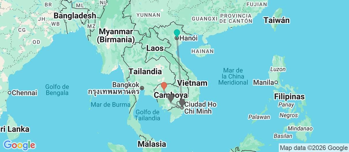 Mapa del viaje