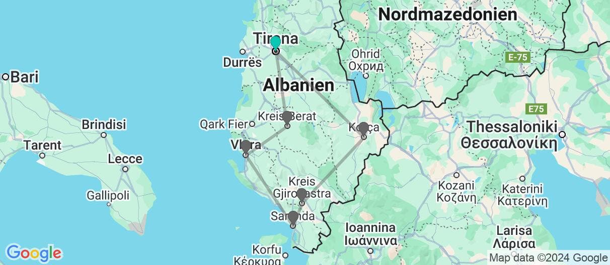 Map of Zwischen dem Balkan und der Adria
