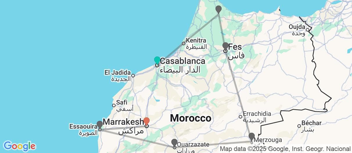 Trip map