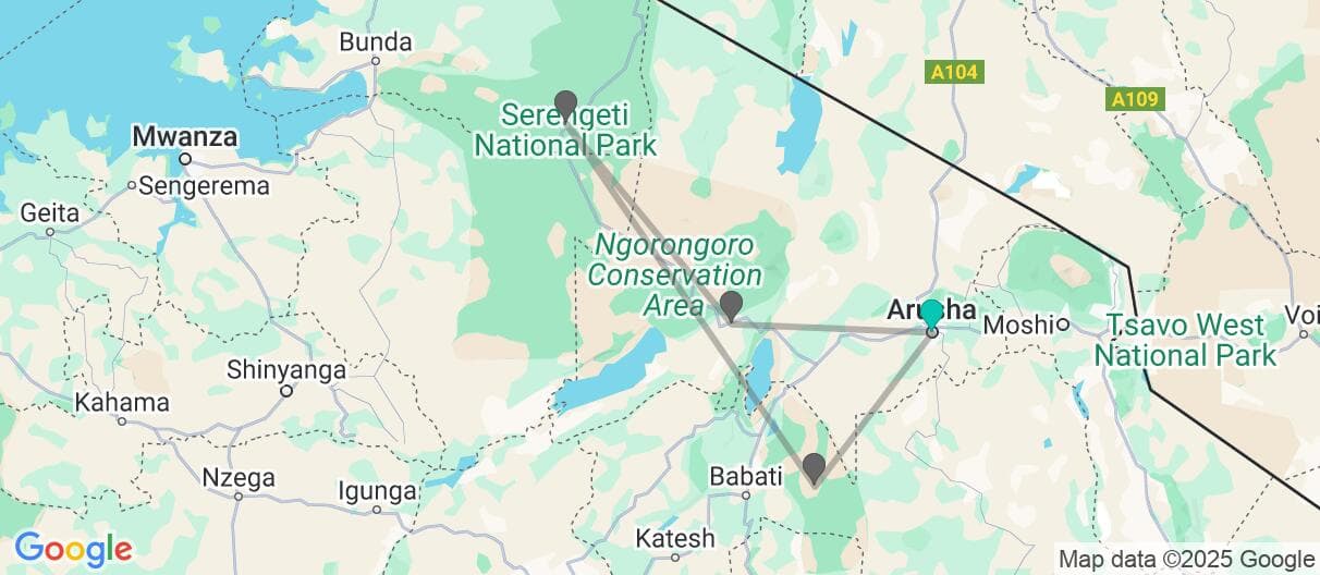 Mapa del viaje