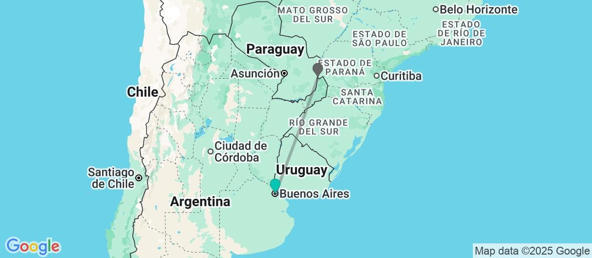 Mapa del viaje