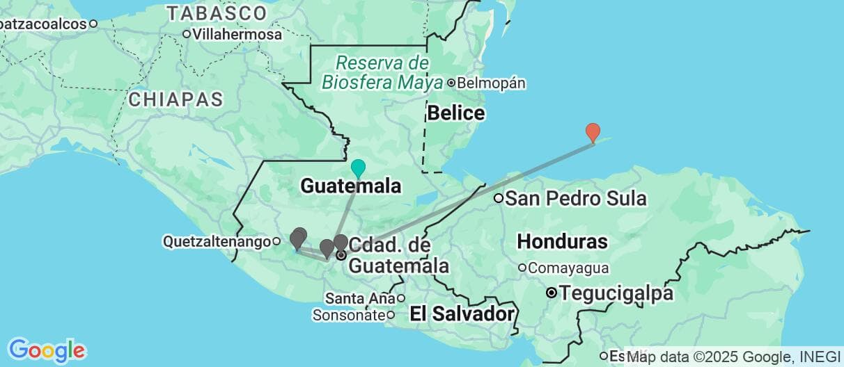 Mapa del viaje