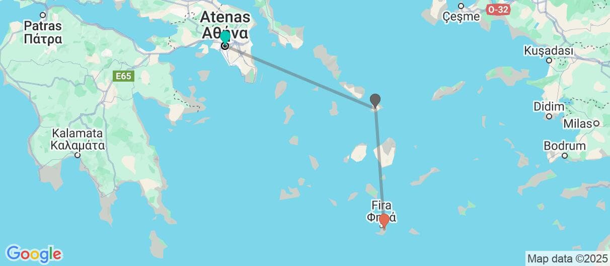Mapa del viaje