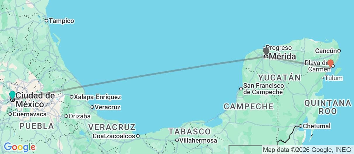 Mapa del viaje