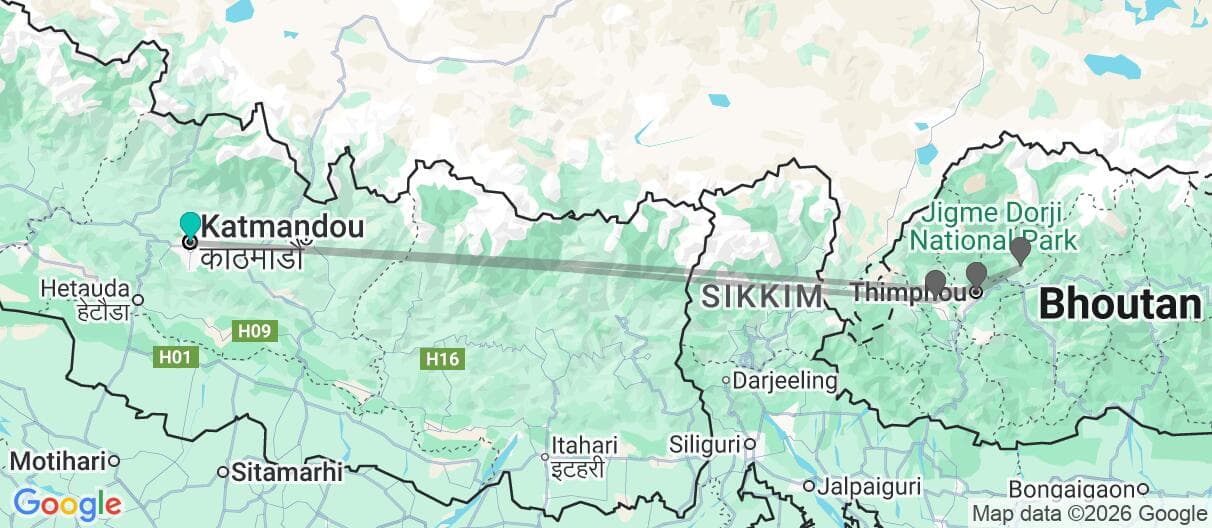Carte du voyage