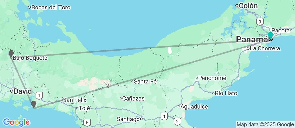 Mapa del viaje
