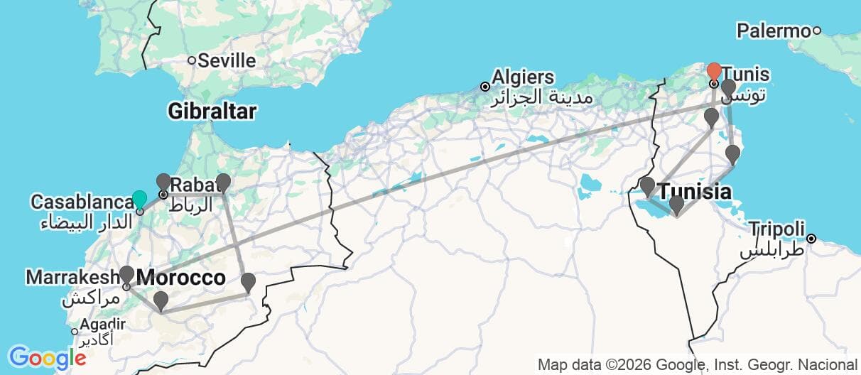 Trip map