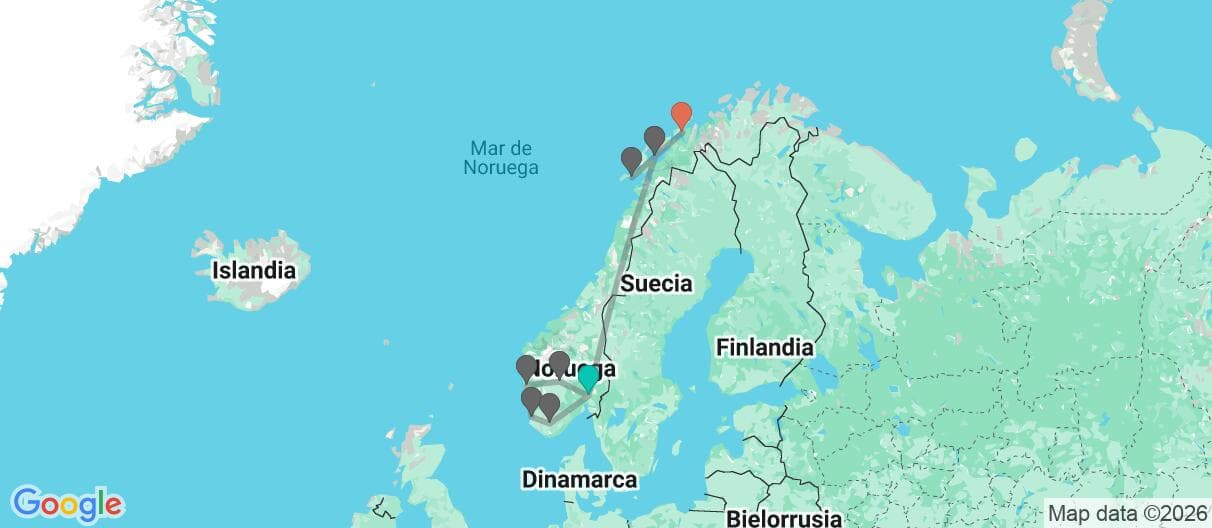 Mapa del viaje