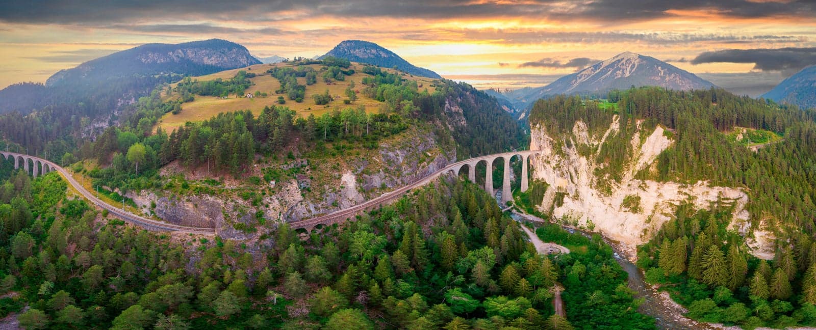 Davos - Filisur - Thusis - Como - Milan