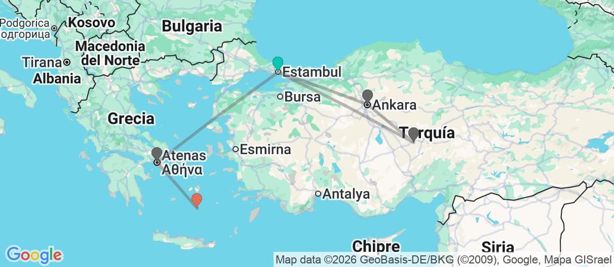 Mapa del viaje