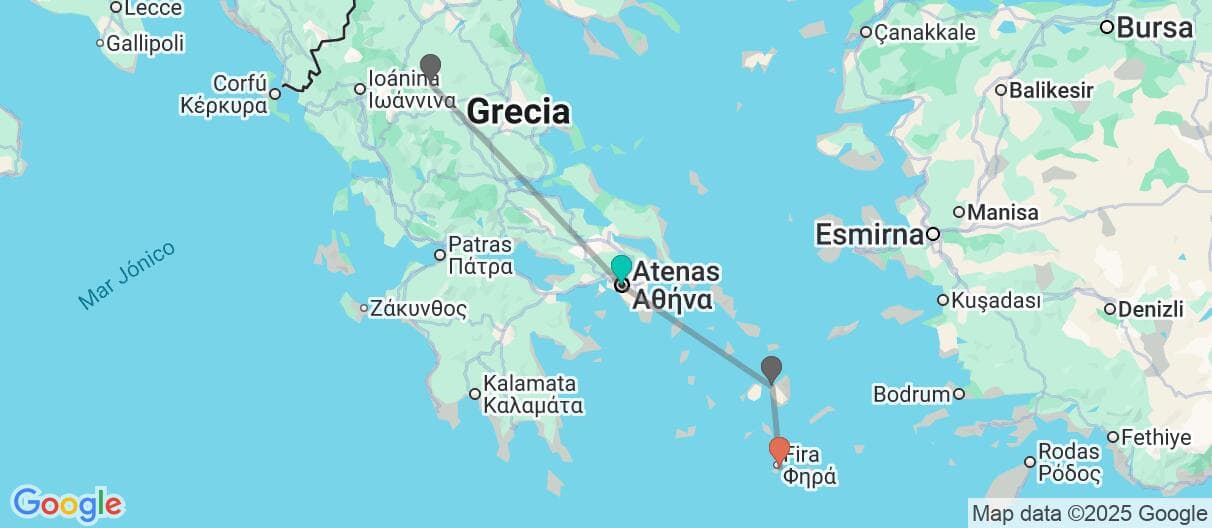 Mapa del viaje