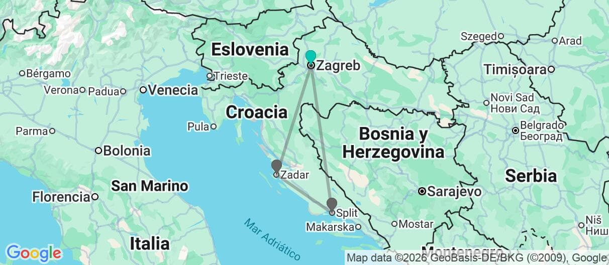 Mapa del viaje