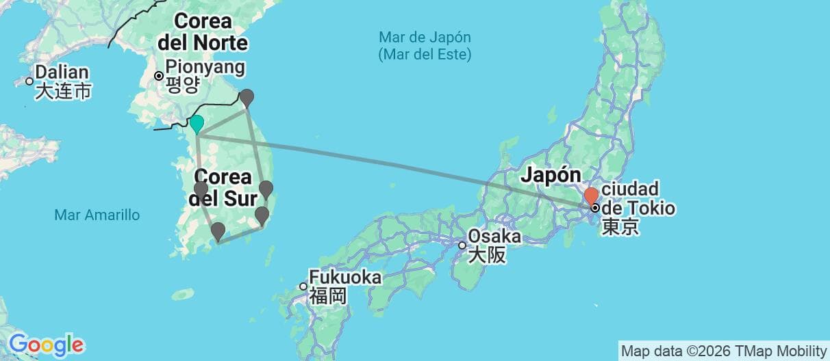 Mapa del viaje