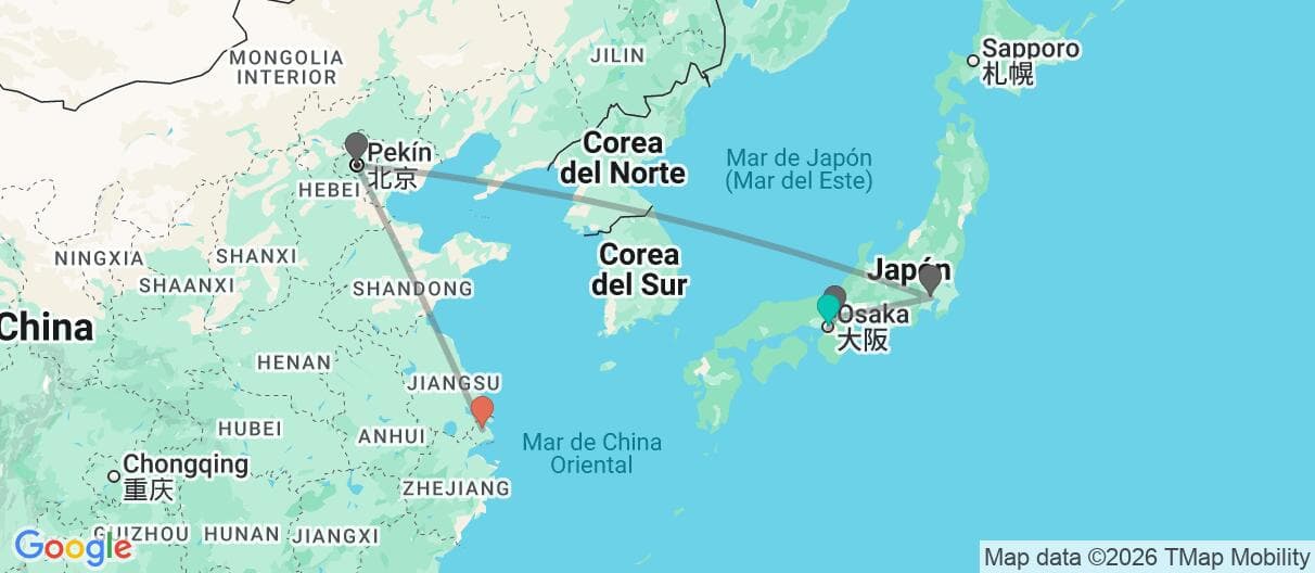 Mapa del viaje