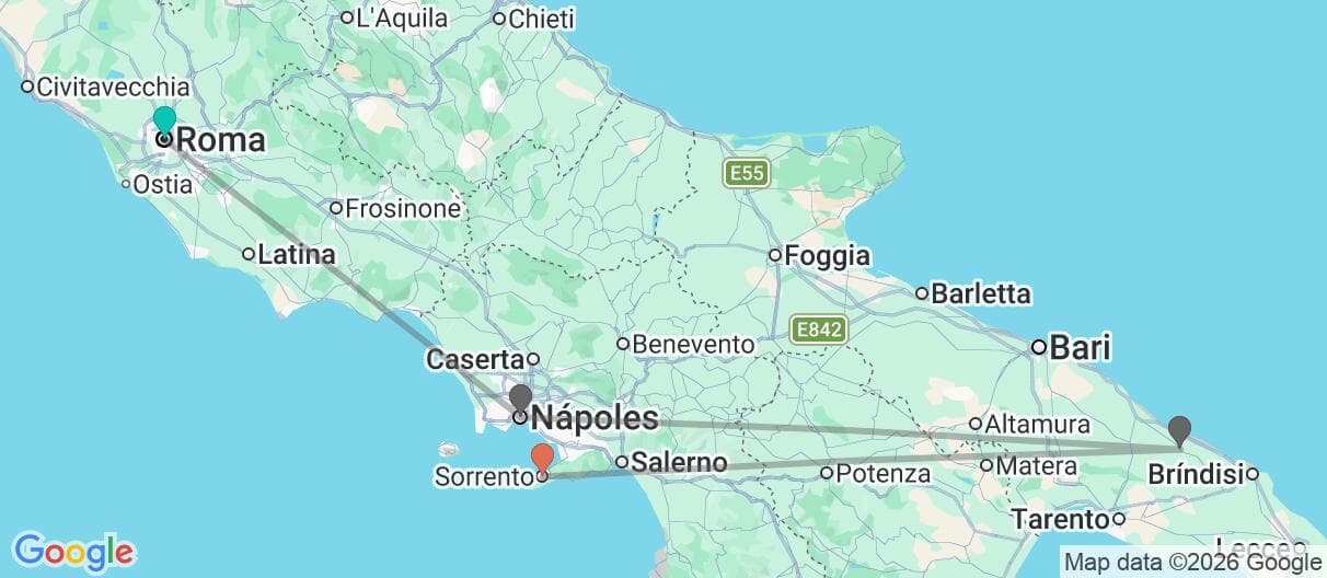 Mapa del viaje