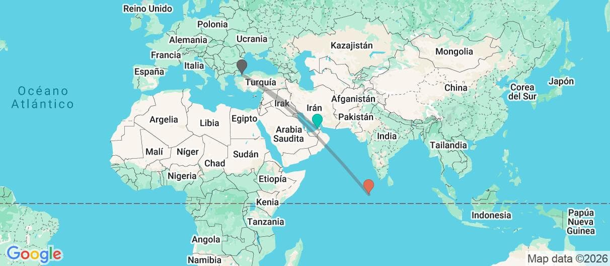 Mapa del viaje