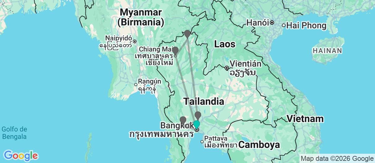 Mapa del viaje