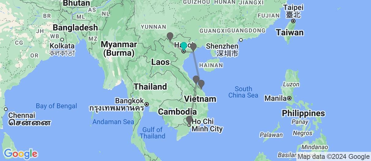 Map of Natural Wonders & Stunning Sapa