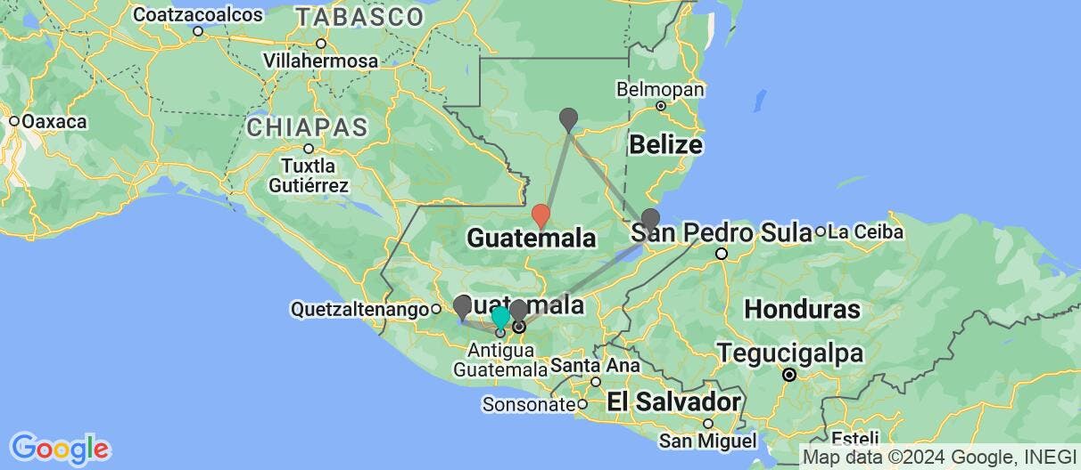 Map of Essence of Central America