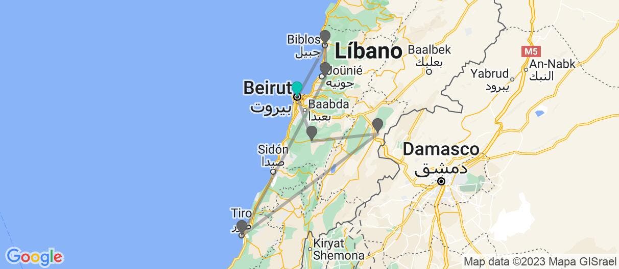 Map of La Perla de Oriente Medio