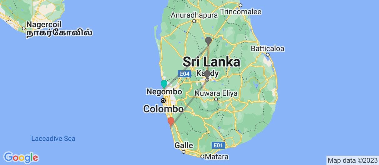Map of Temples, Treasures & Spiritual Retreats