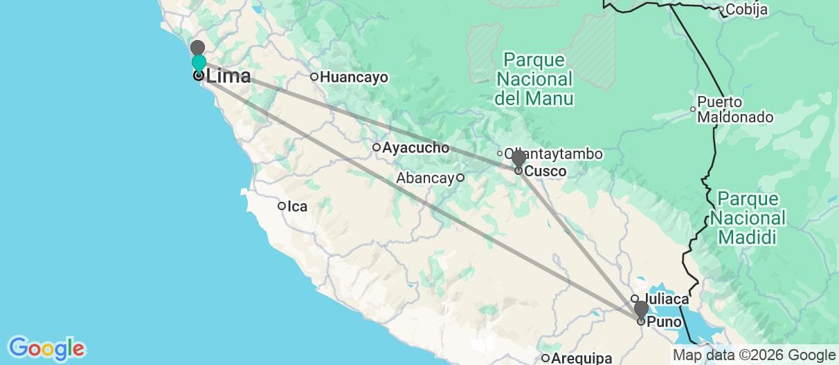 Mapa del viaje