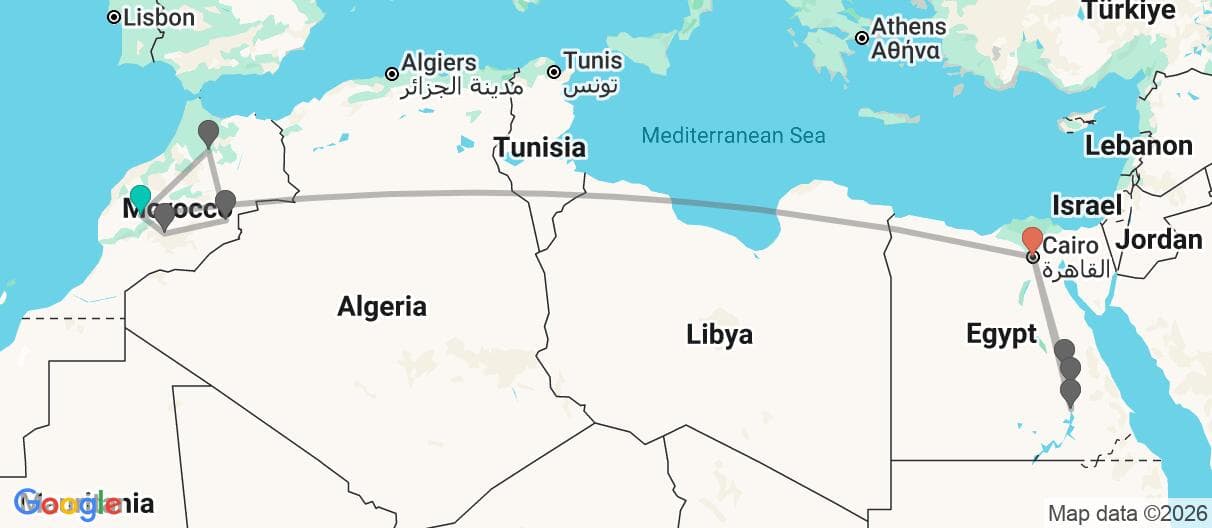 Trip map