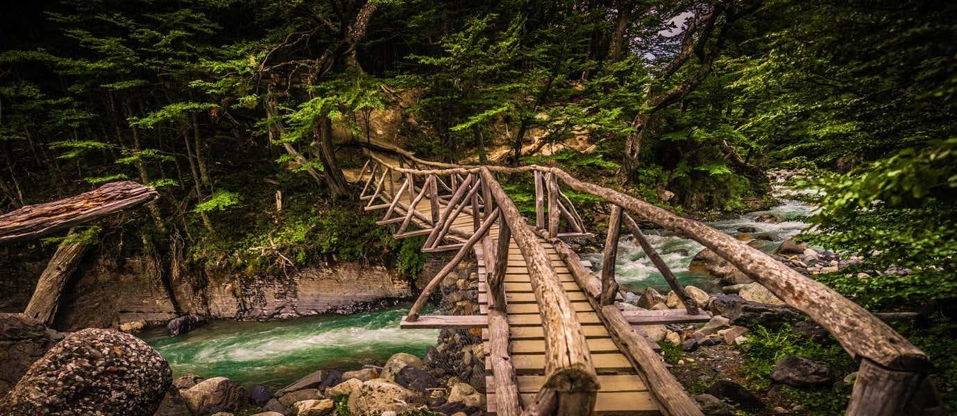 Footbridge of the Ascencio River <span class="iconos separador"></span> Torres del Paine 